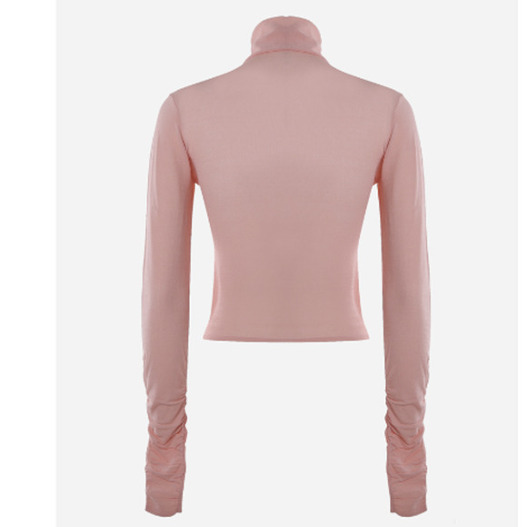 NWT For Love & Lemons Sadie Turtleneck in Transparent Pink - Picture 2 of 7